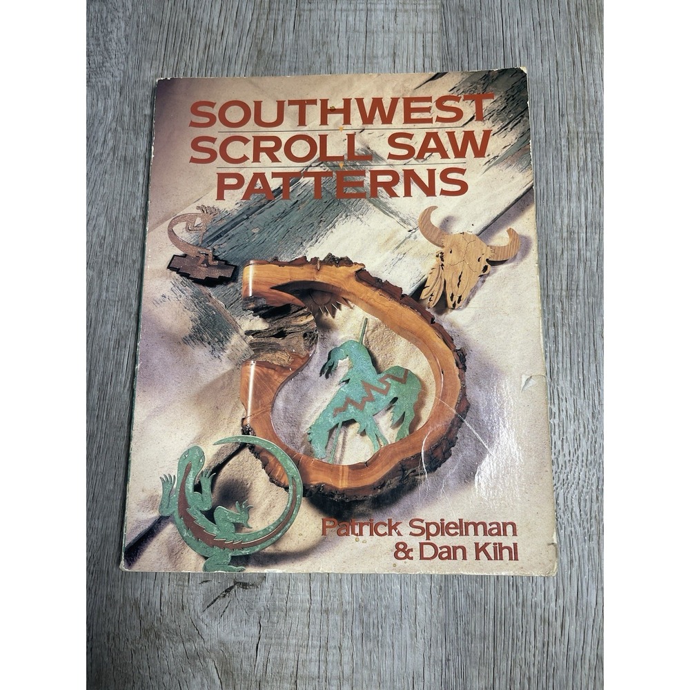 1994 PATRICK SPIELMAN WOODWORKING BOOK SOUTHWEST SCROLL SAW Pattens 200 Patterns